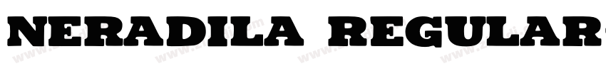 Neradila Regular字体转换